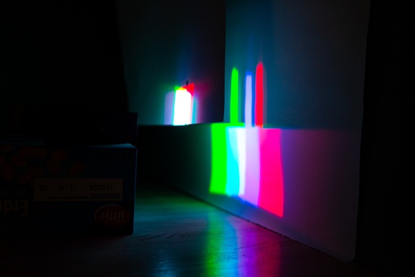 Lampen mit buntem Licht